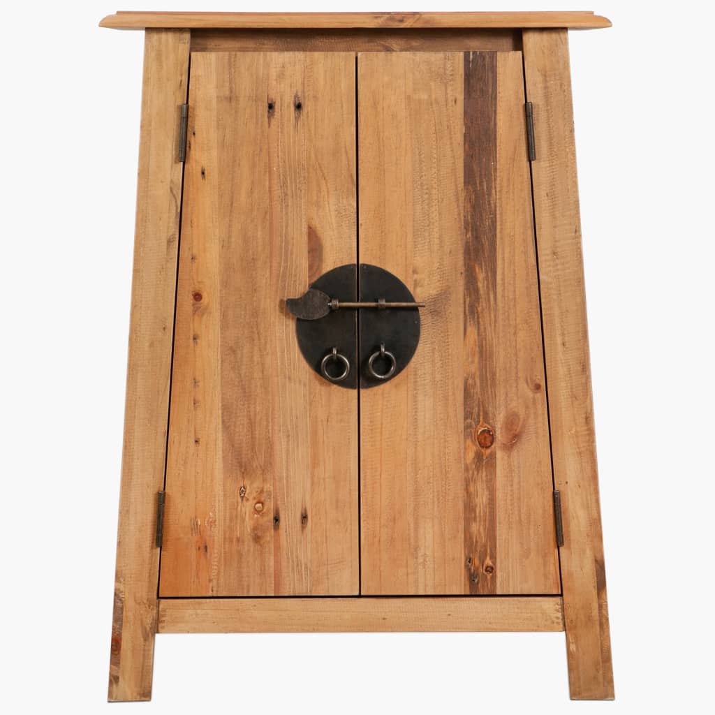 vidaXL Bathroom Side Cabinet Solid Pinewood 23.2"x12.6"x31.5"