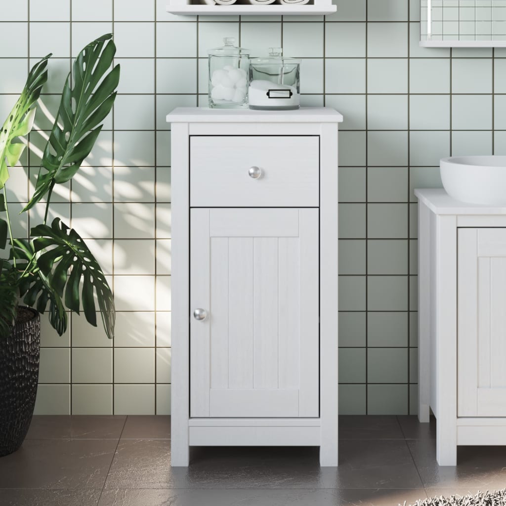 vidaXL Bathroom Cabinet Floor Cabinet for Living Room BERG Solid Wood Pine