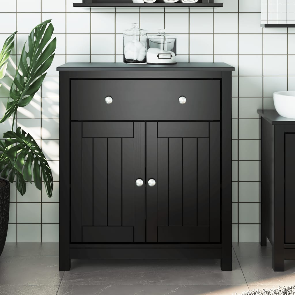 vidaXL Bathroom Cabinet Floor Cabinet for Living Room BERG Solid Wood Pine